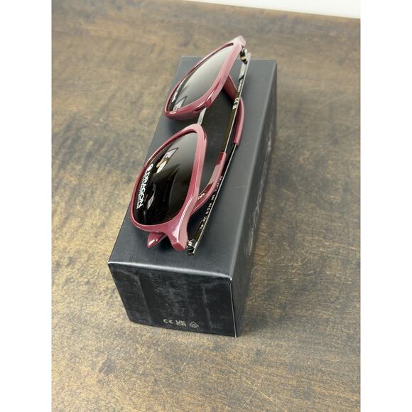 Dragon Fallon Sunglasses - Shiny Oxblood Frame w/ Lumalens Brown - NEW IN BOX